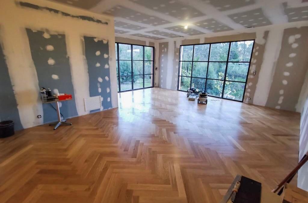 Parquet à bâton rompu